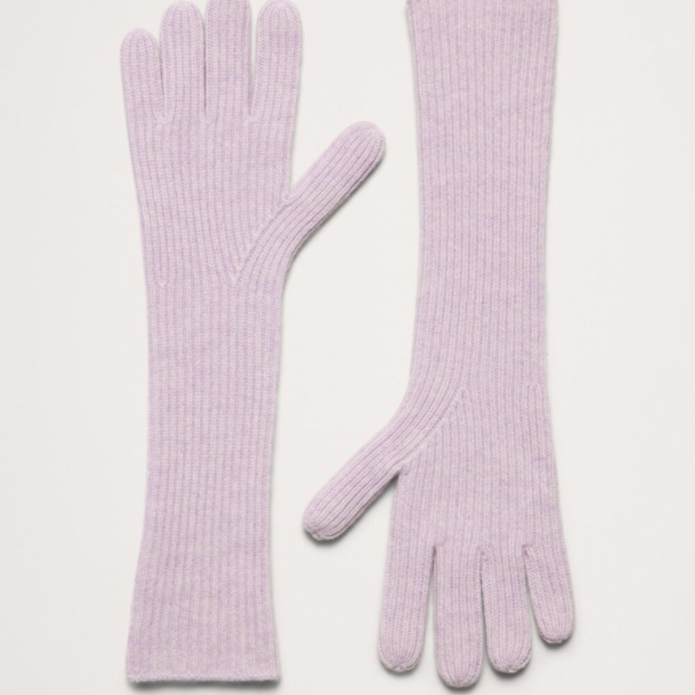 NEW Banana Republic Cashmere Long Gloves in Heather Lavender
